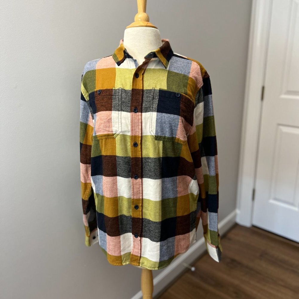 Alpine Design Brushed Flannel Long Sleeve Shirt Sz M